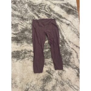 Lululemon Align High Rise Crop Leggings Dusty Rose Size 14‎ Athleisure Workout